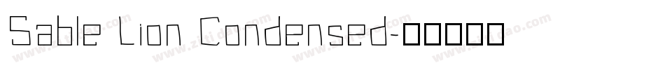 Sable Lion Condensed字体转换
